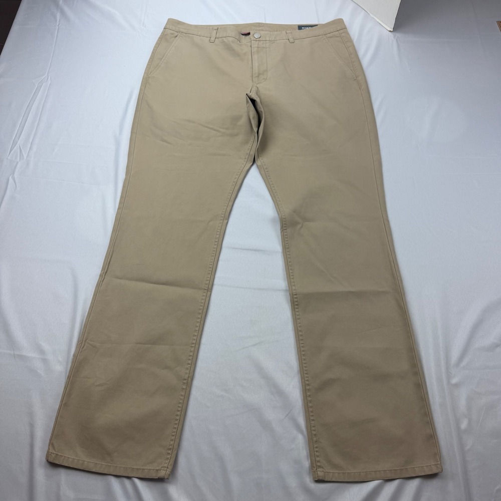 Bonobos Chino Pants Mens 38x34 True Khaki Straight Leg Cotton 11598